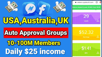 Facebook Auto Approval Group List | How To Find Auto Approval Groups On Facebook Cpa Marketing |