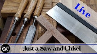 How to make a Stopped Sliding Dovetail with just a Saw and Chisel | Live