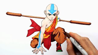 AVATAR | The Last Airbender drawing and coloring | Avatar Aang çizimi ve boyama