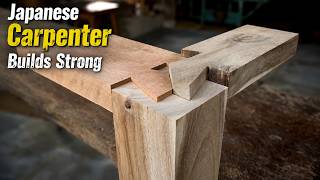 Traditional Japanese Carpenter Builds Strong Wood Joints Without Nails