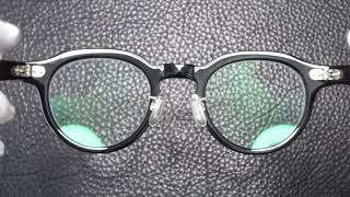 カネコガンキョウ 金子眼鏡 KCS-21 BK CELLULOID - YouTube