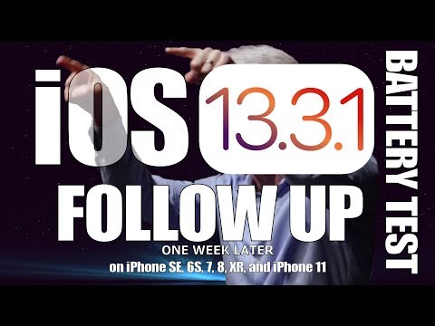 iOS 13.3.1 Battery Life - Follow up video - One Week Later.
