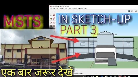 STATION BUILDING MAKING | MSTS | PART 3 | SKETCH UP ||