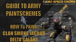 How to Paint Clan Smoke Jaguar Delta | Guide to Army Paint Schemes Update