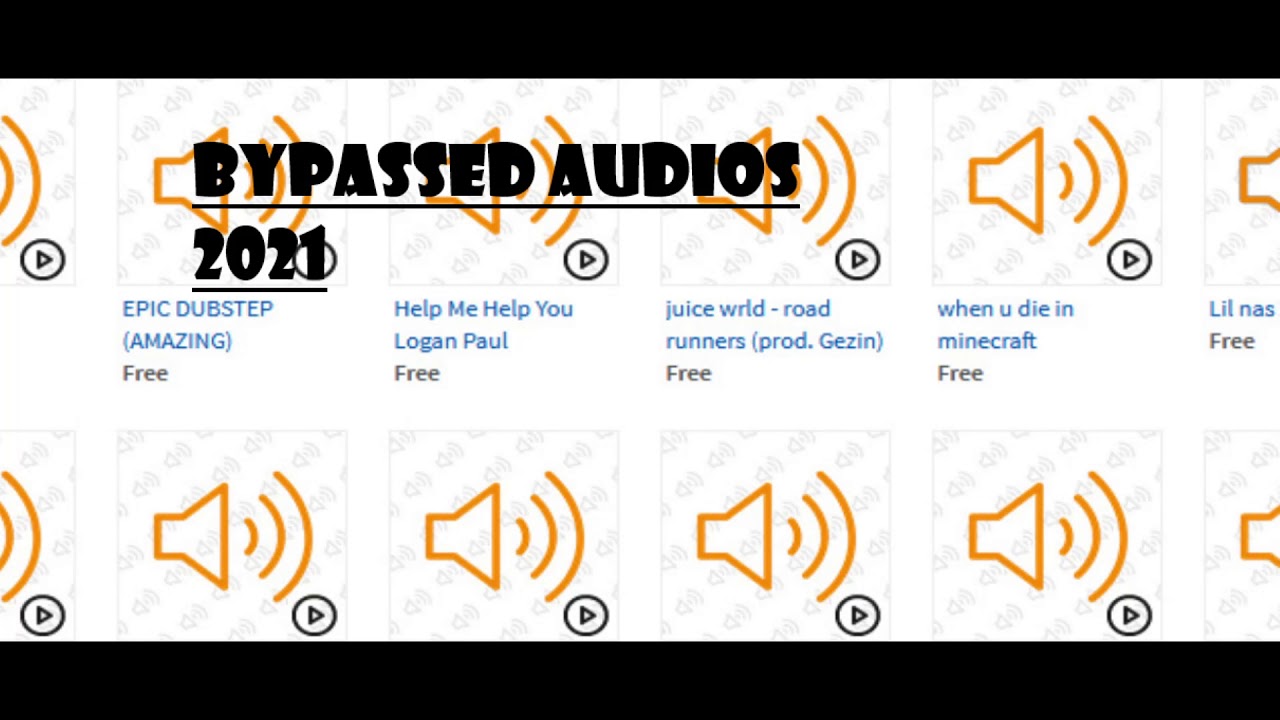 Bypassed audios 2021 | CRASH LAG ID | TRENCH BOY | ANIME THIGHS | SUPER LOUD
