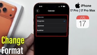 How to Change Calendar format on iPhone 17 Pro / 17 Pro Max