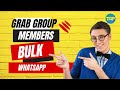Grab Group Members Software Bulk WhatsApp 🔥 What is the best Whatsapp Grab Group Members Tool