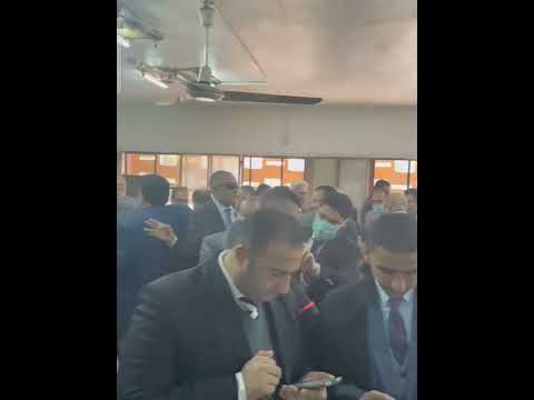 التهامي أثناء حضورنا جلسة المحامين قبل وفاة نقيب المحامين رجائى عطية