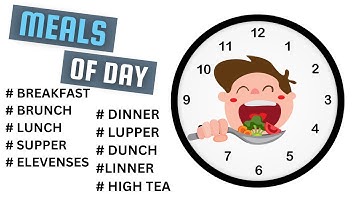 Meals of the Day: Breakfast/Brunch/Elevenses/Lunch/High Tea/Lupper/Dunch/Linner/Dinner