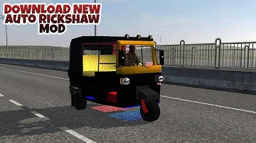 Bajaj Auto rickshaw Mod In Bus Simulator Indonesia - Bussid Car Mod - Bussid Bus Mod - Bussid Auto