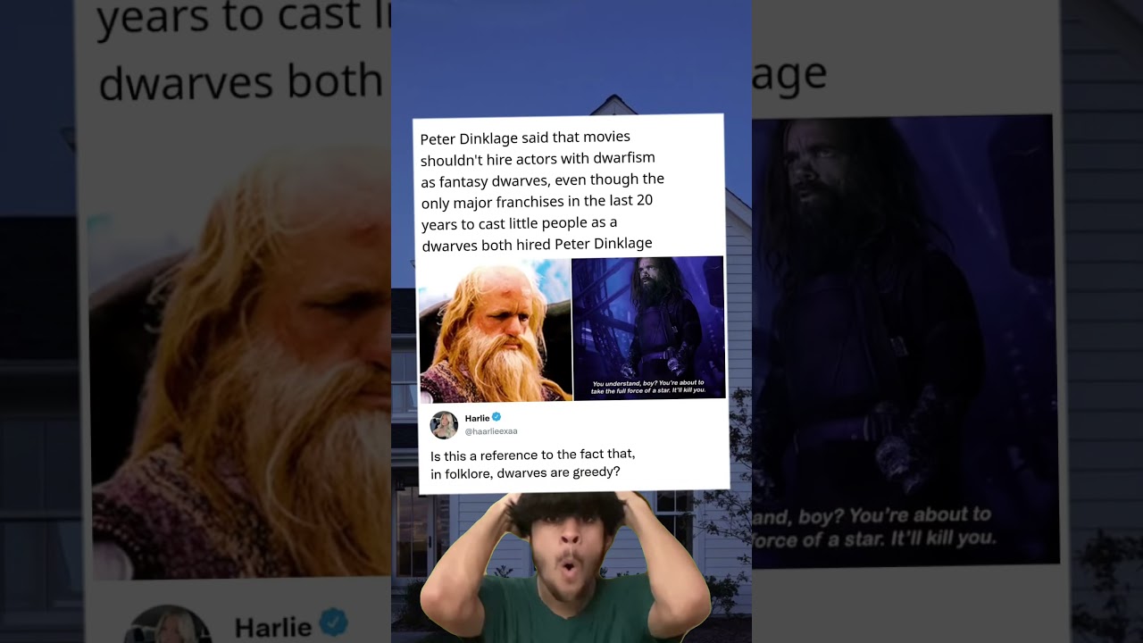 Peter Dinklage said that movies shouldn't hire actors with dwarfism as fantasy dwarves,