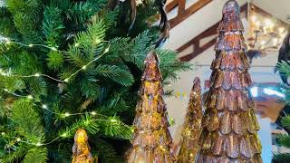 Frosted Copper LED Mercury Glass Trees