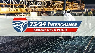 I-75/I-24 Bridge Deck Pour