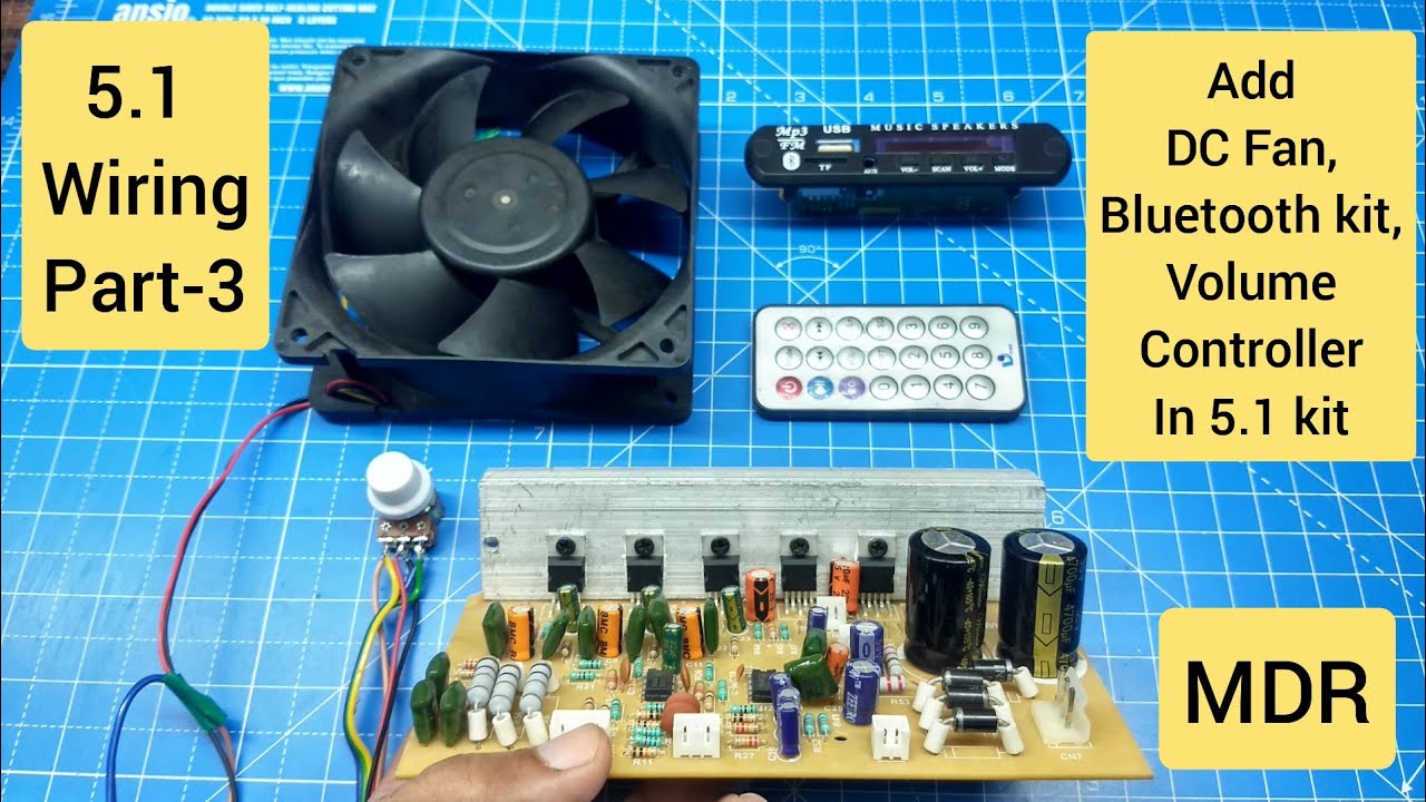 5.1 amplifier wiring - YouTube