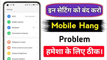 Turn Off This Setting To Fix Mobile Hang Problem | Tecno Phone Hang Problem Solution