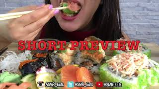 PREVIEW: ASMR OCTOPUS & SALMON SASHIMI + SUSHI ROLLS | SOFT & CRUNCHY EATING SOUNDS | - Coming Soon! screenshot 5