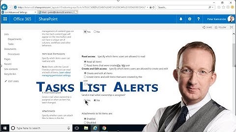 2 Alerts for SharePoint Tasks and Issue Tracking Lists
