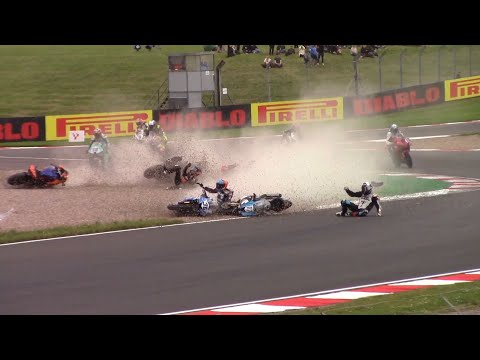 Massive World Supersport Crash!! World Superbikes - Donington Park 2024 (Red Flag)