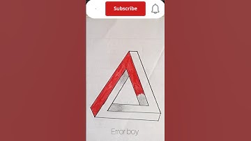 How to draw 3D triangle😱 Don