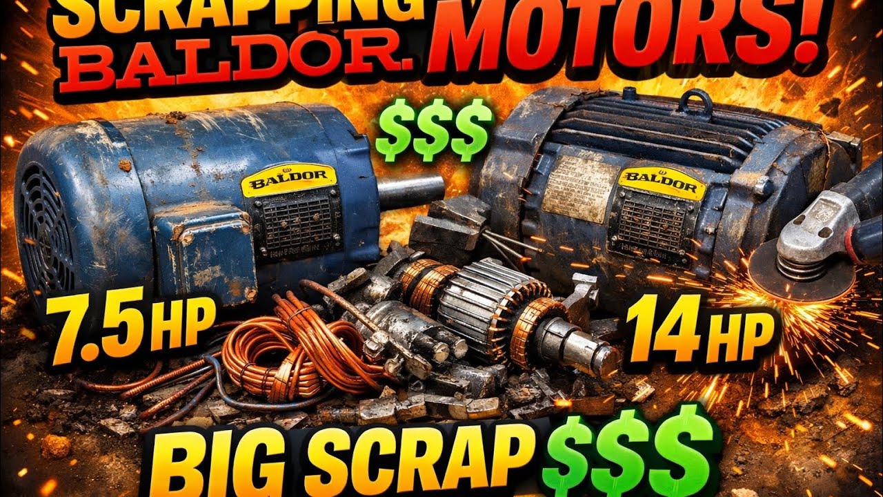 Разбираем 2 электродвигателя на медный лом!!!