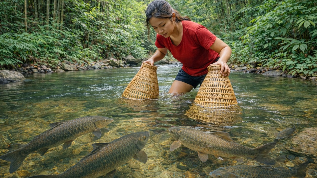 Weaving Genius Fish Traps for Beginners | Catch More Fish Fast & Sell for Cash