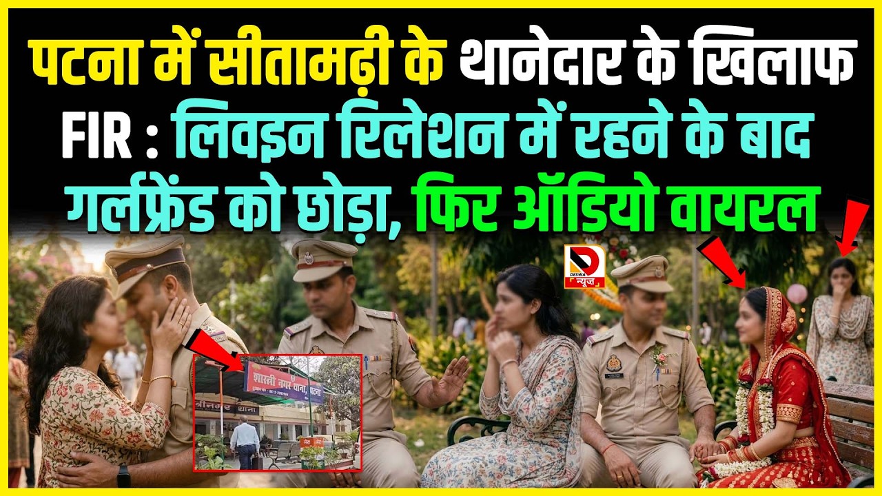 Patna में Sitamarhi के थानेदार के खिलाफ FIR : लिवइन रिलेशन में रहने के बाद गर्लफ्रेंड को छोड़ा