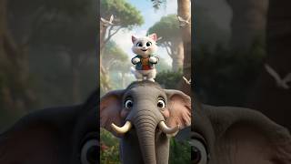 💃😻Cute Cat &amp; Elephant Friendship! 🐱🐘 | অসম্ভব মিষ্টি একটা বন্ধুত্ব!🐈 | কিউট বিড়ালের নাচ