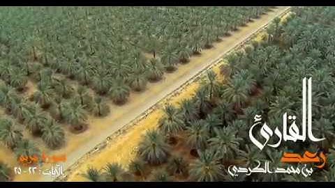 رعد الکردی ,, {ما تيسر من سورة مريم .. الآیـة 23 - 25