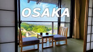 OsakaNara Amazing city view 'Mikasa Ryokan' |Outdoor hot spring| Japanese Home Meal | Solo Travel