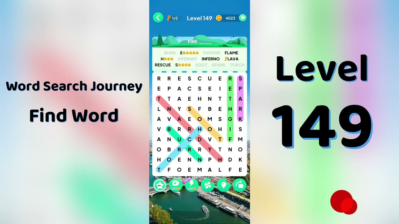 Word Search Journey Level 149 Answers | Find Word 🧩✨ | SolutionGuruji