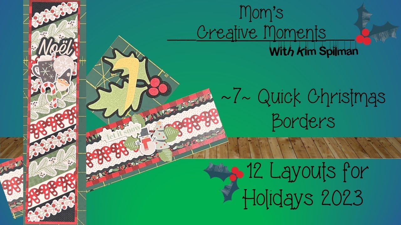 Creative Memories, Art, Creative Memories 2 X 12 Holiday Border Old Style  Refill 5 Sheets1 Pages New