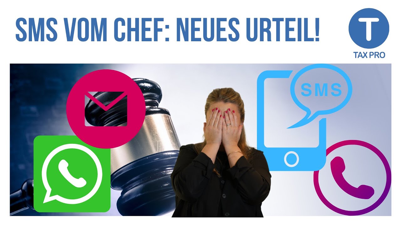 Muss Ich Für Das Jobcenter Telefonisch Erreichbar Sein SMS vom Chef: Muss ich immer erreichbar sein? Neues Urteil! - YouTube