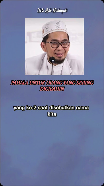 PAHALA UNTUK ORANG YANG SERING DIGIBAH#shorts #ustadzadihidayat #ceramahustadz