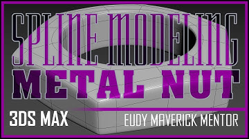 3ds Max | Spline Modeling | Metal Nut