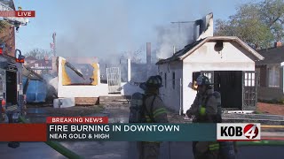 AFR: Large residential fire in downtown Albuquerque