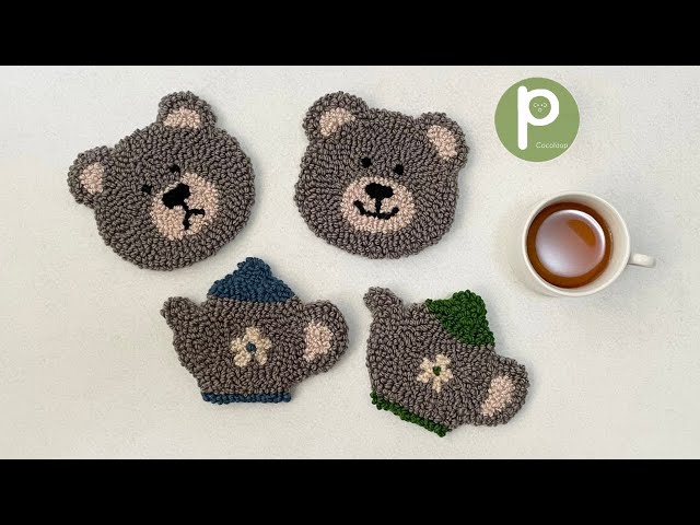 パンチニードル】アクセサリートレイを作ってみたよ！🌟 - YouTube