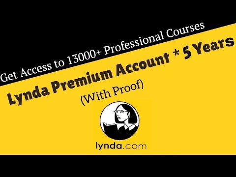 Lynda Premium Account 5 Years (100% Updated Video)