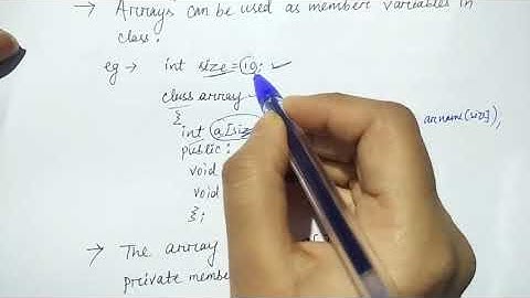 array within a class in c++ in hindi | Object oriented C++ | Lec-62 | Niharika panda