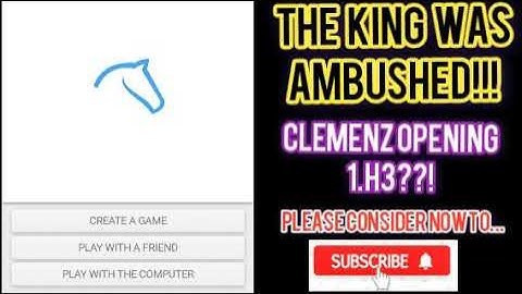 An Aggressive Clemenz Opening! 1.h3
