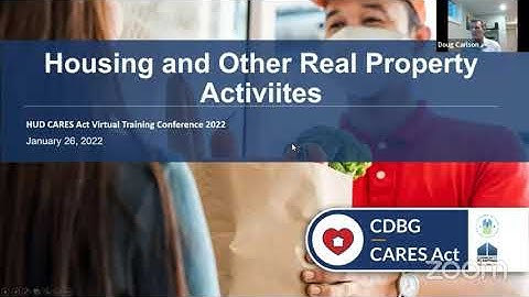 2022 CARES Act Conference: Basically CDBG-CV, Day 1, Session B: Housing and Real Property Activities