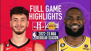 Los Angeles Lakers vs Houston Rockets Full Game Highlights | January 16 | 2023 NBA Season