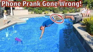 Phone In The Swimming Pool Prank On My Mom Prank Gone Wrong