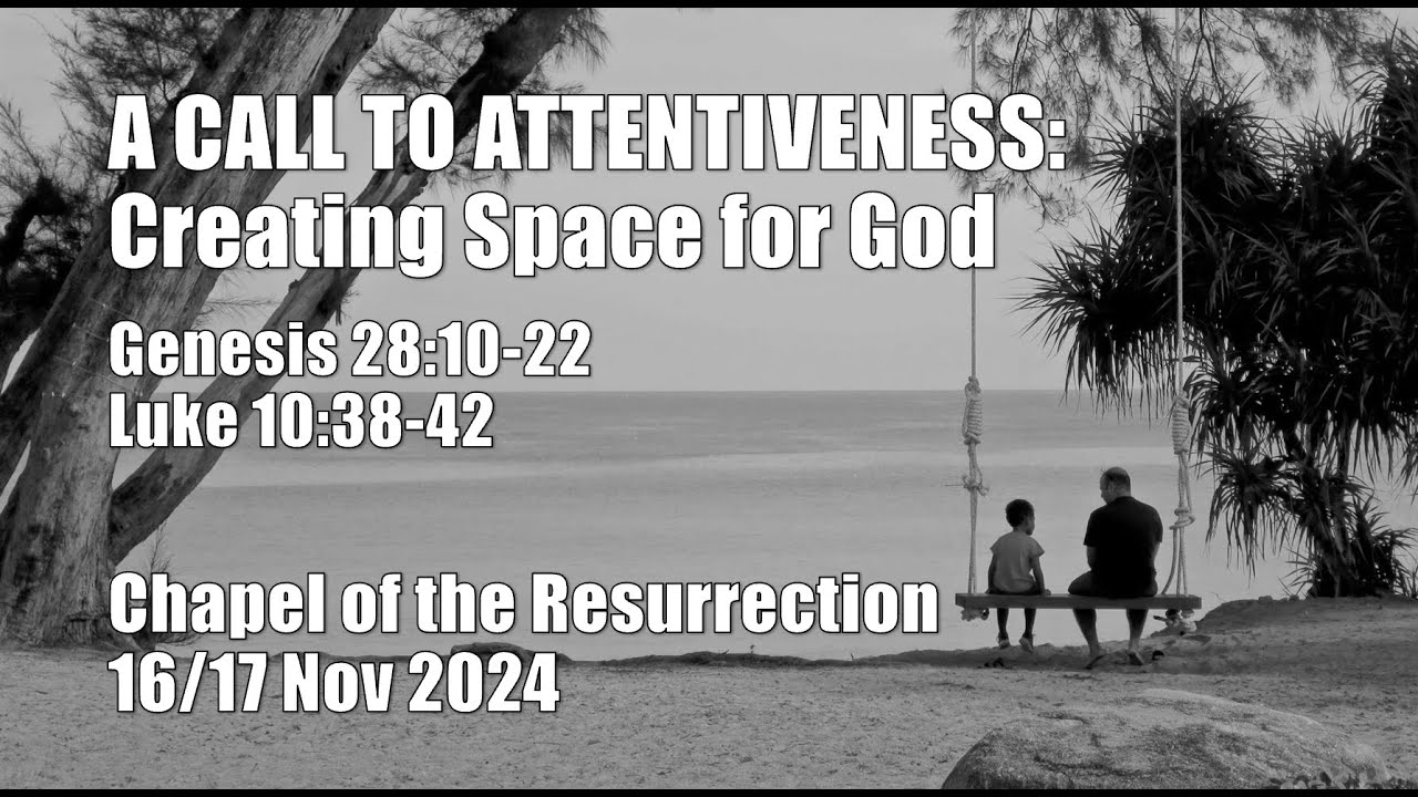A Call to Attentiveness - Creating Space for God (COR) - YouTube