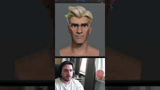 hold on...improving needs effort 🗿??  #3d #art #gamedev #highpoly #hair #stylized #digitalart