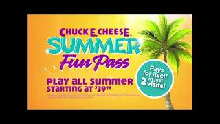 Chuck E. Cheese- Summer of Fun Pass- (Show 3, 2021)