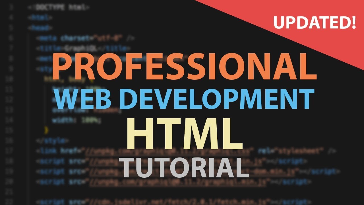 html tutorial in youtube