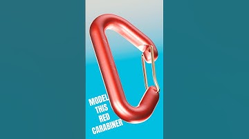 Model Red Carabiner in 30s! #plasticity #plasticity3d #blender #blender3d #3dmodeling #3d #cad