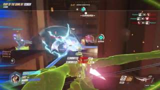 Hanzo Quadruple Kill (OverWatch Highlight)