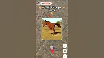 I Found a Stranger Horse 🐴 On Google Maps #earth #shortvideo