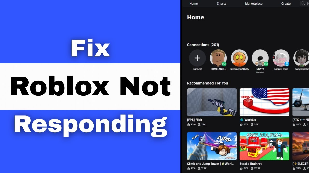 How to FIX Roblox Not Responding on PS5 - YouTube